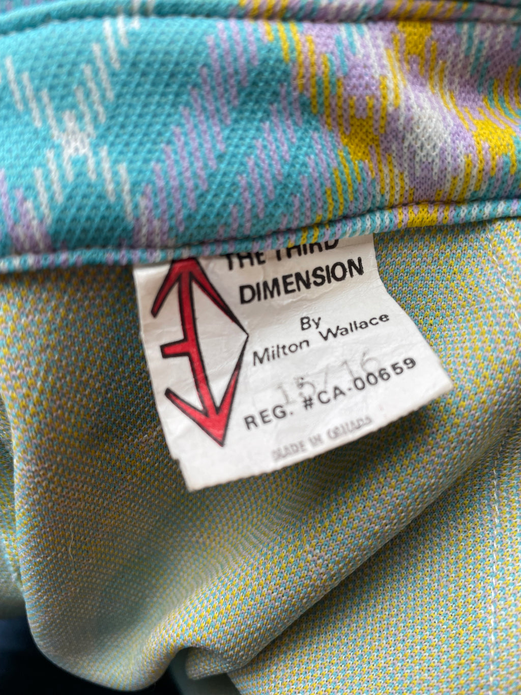 Vintage 1950s The Third Dimension blouse by Milton Wallace