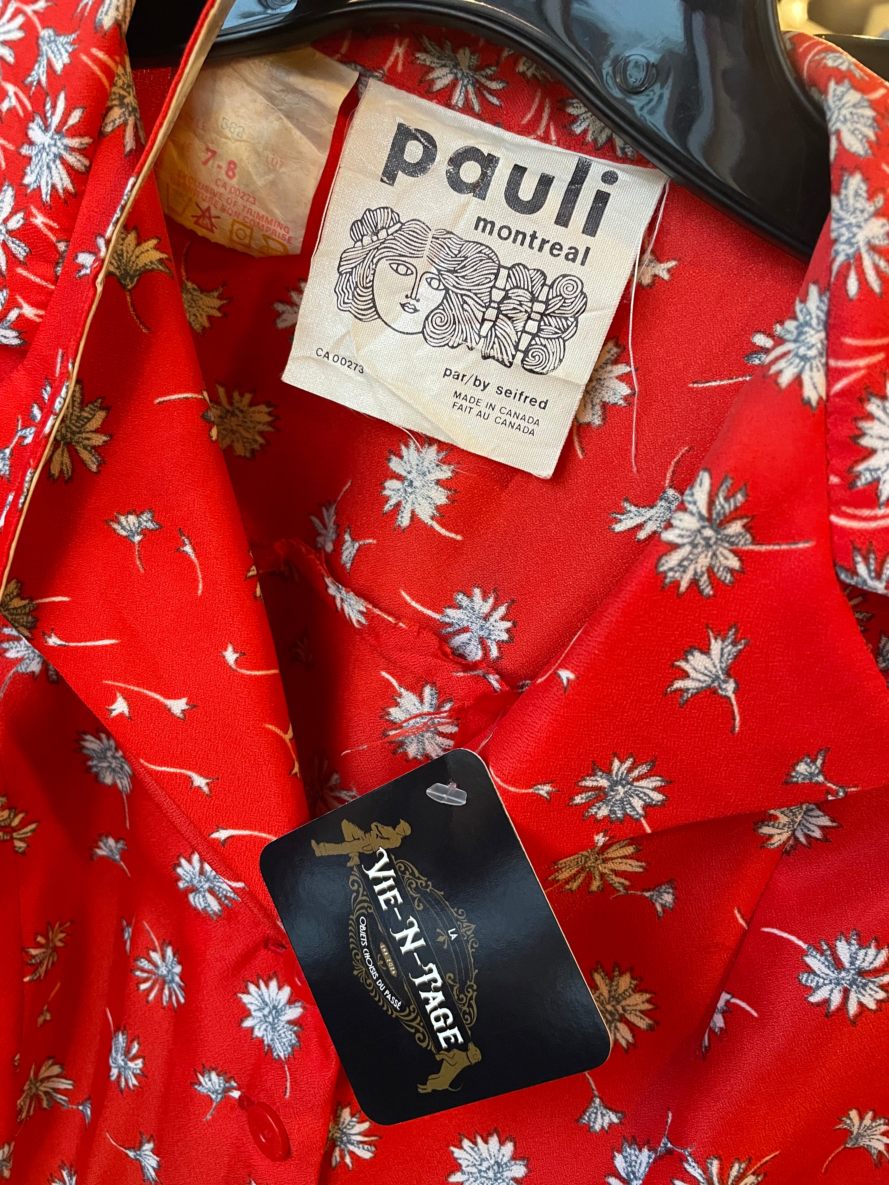 Robe vintage 1970s Pauli dress