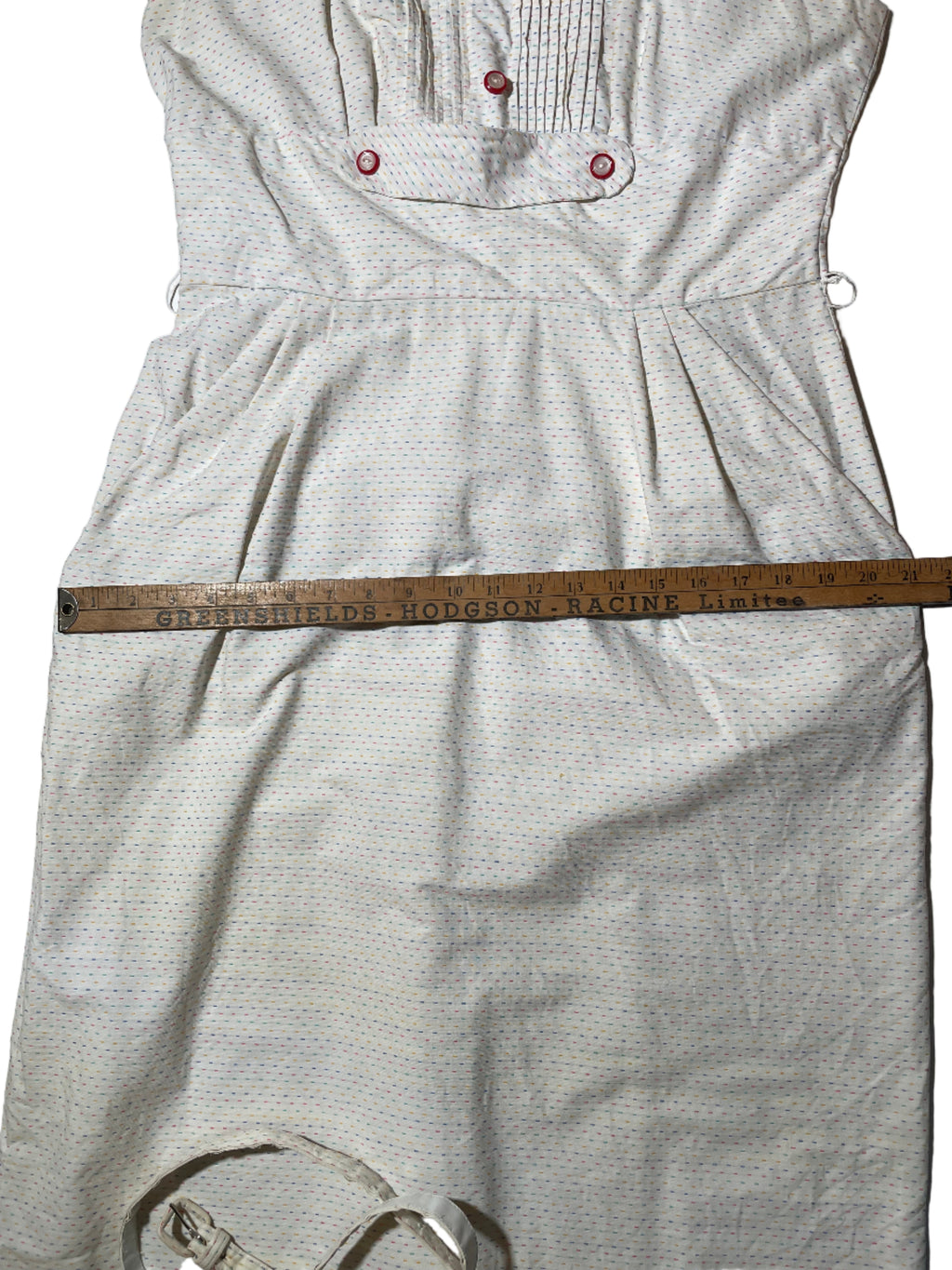 Vintage 1950s dress with pockets and belt