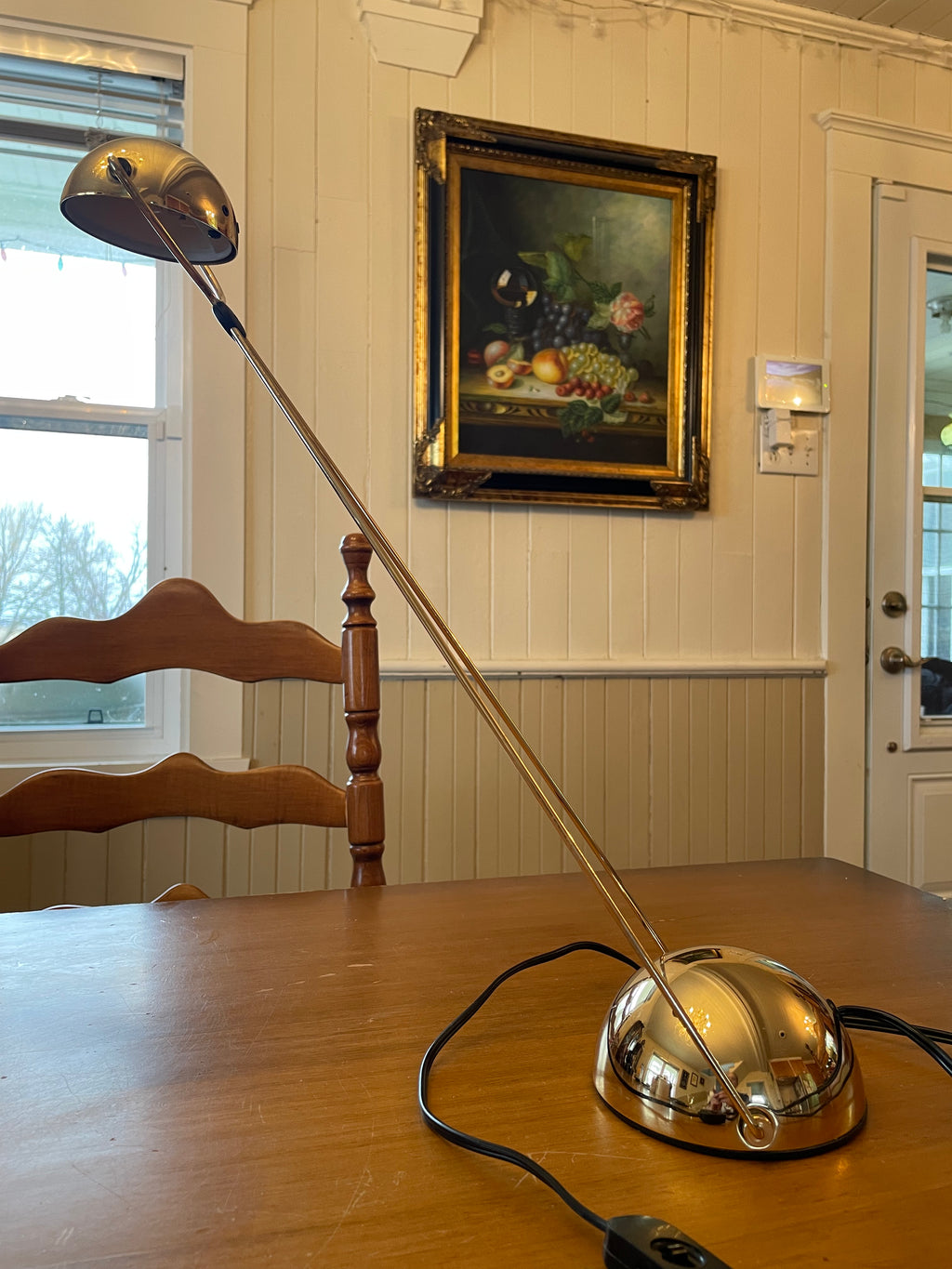 Vintage Italian design post modern Meridiana gold table lamp