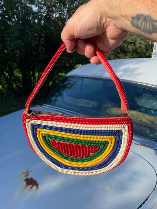 1940s telephone cord purse